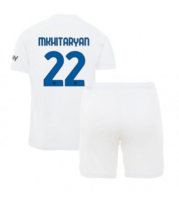 Inter Milan Henrikh Mkhitaryan #22 Replica Away Stadium Kit for Kids 2023-24 Short Sleeve (+ pants)